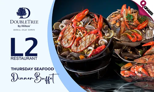 Thursday Seafood Dinner Buffet at DoubleTree by Hilton Doha!